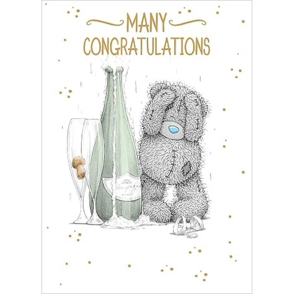 Many Congratulations Me to You Bear Card £1.79