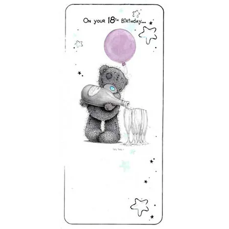 18th Birthday Me to You Bear Card