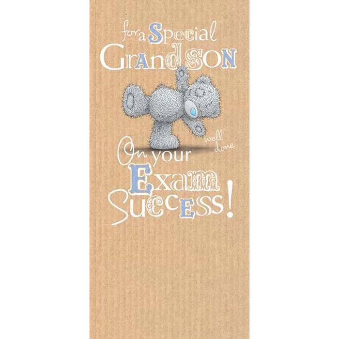 Grandson Exam Congratulations Me to You Bear Card