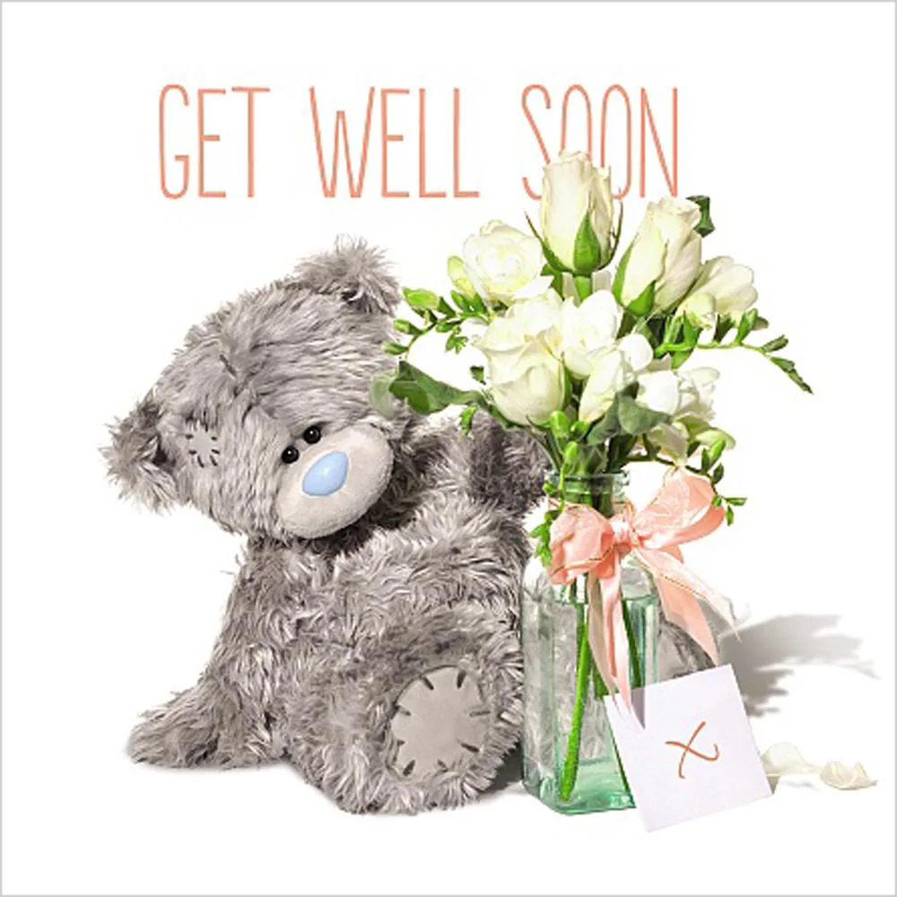 3D Holographic Get Well Soon Me to You Bear Card £2.99
