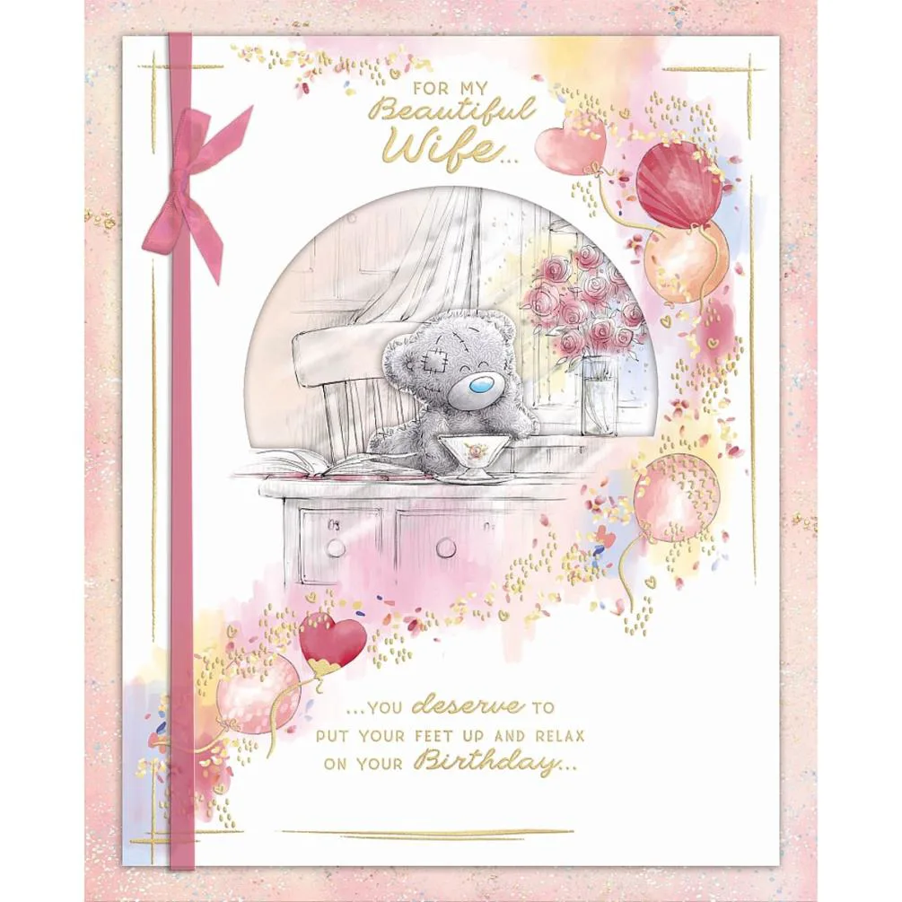 Beautiful Wife Me to You Bear Boxed Birthday Card