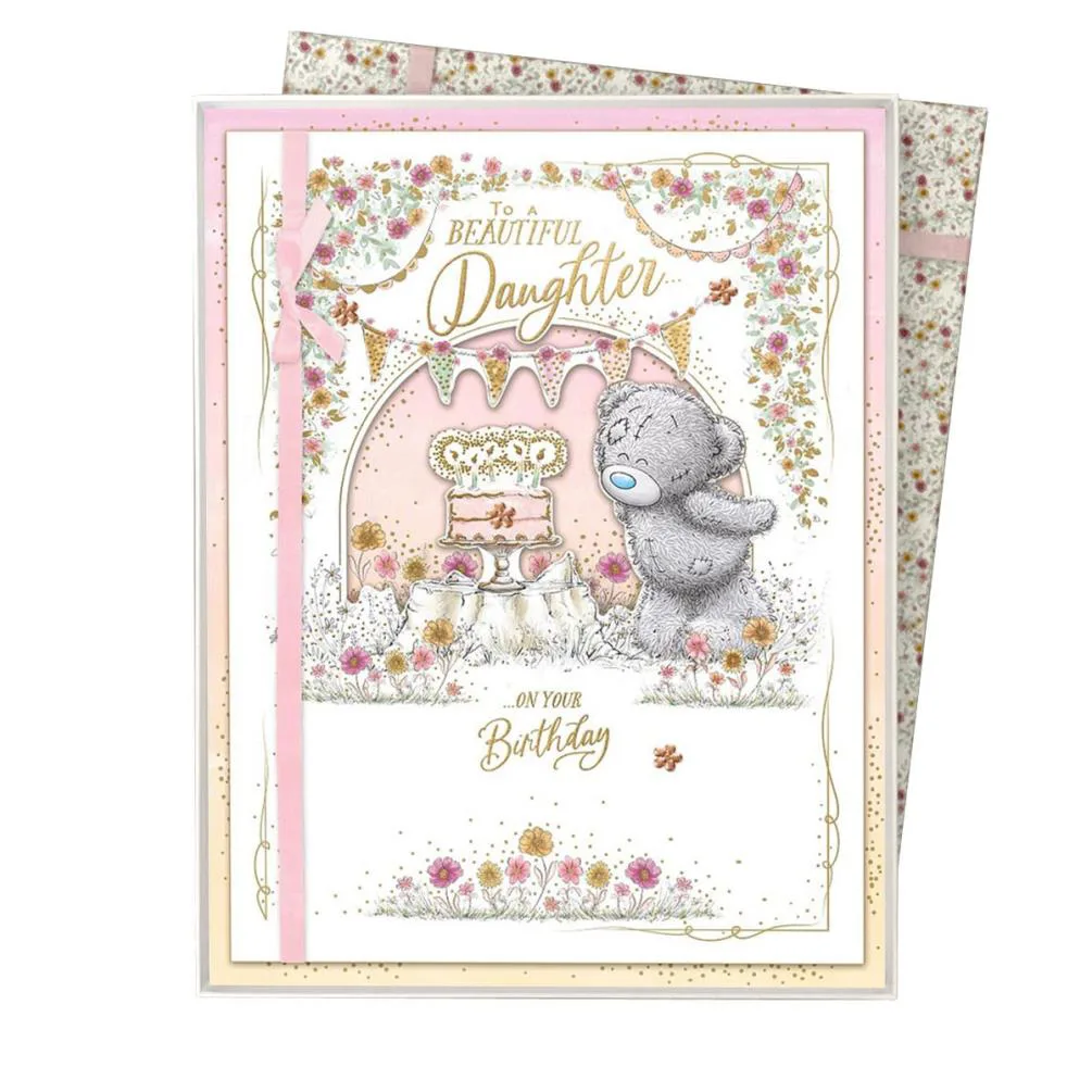 Beautiful Daughter Me to You Bear Boxed Birthday Card