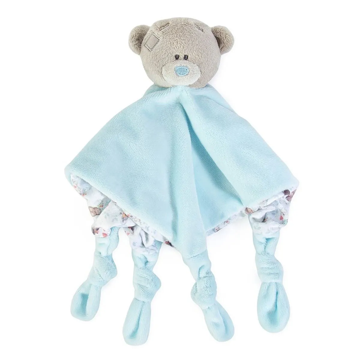 Tiny Tatty Teddy Bear Blue Baby Comforter