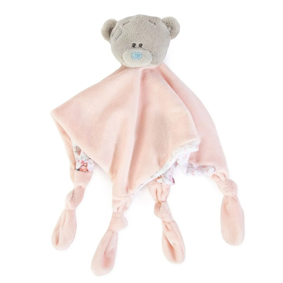 Tiny Tatty Teddy Bear Pink Baby Comforter