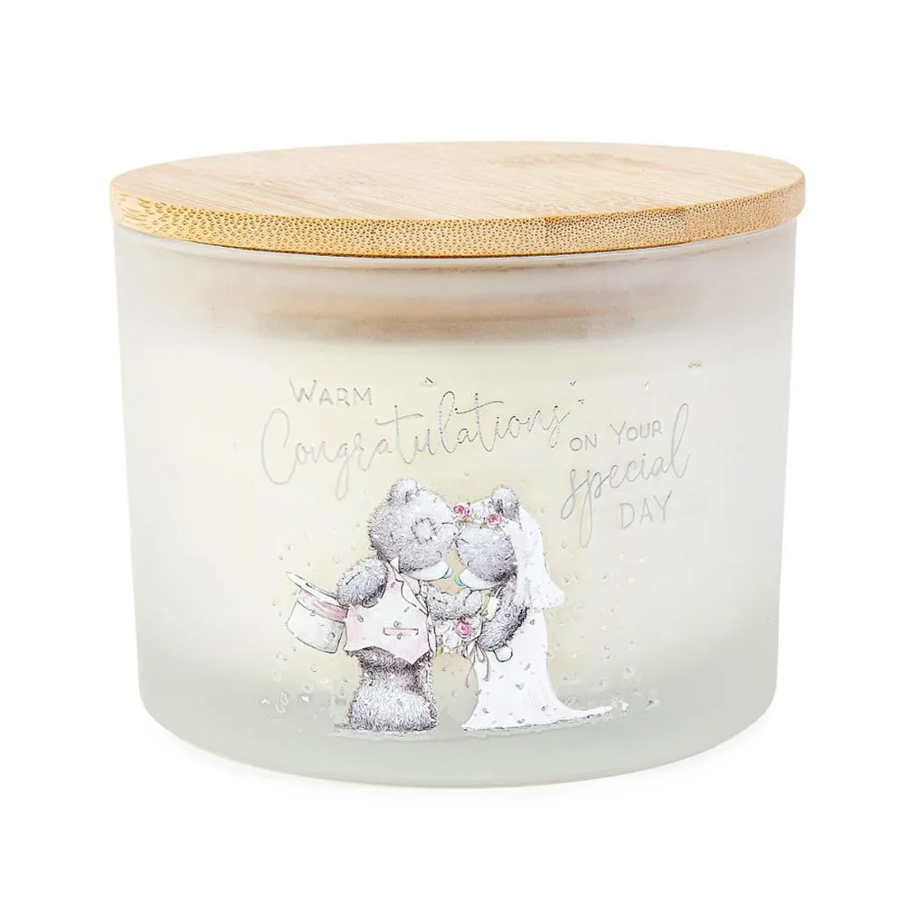 Wedding Congratulations Large Me to You Bear Candle