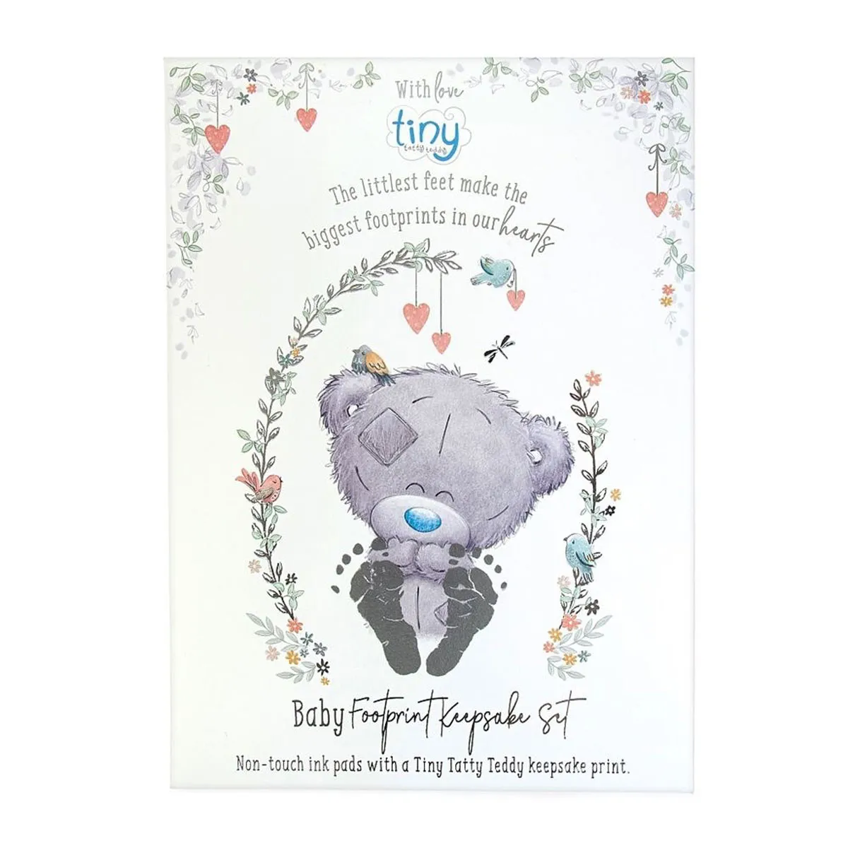 Tiny Tatty Teddy Baby Footprint Keepsake Set
