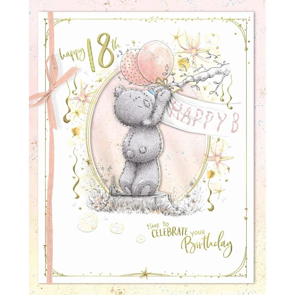 18th Birthday Me to You Bear Birthday Card