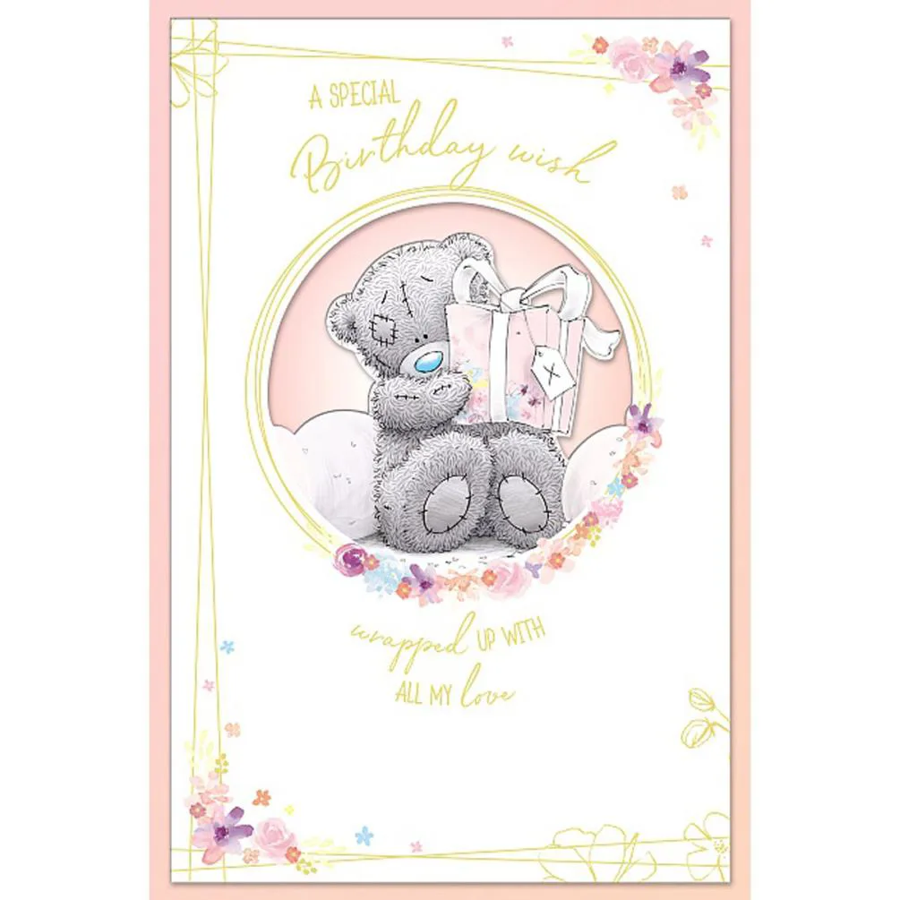 Special Birthday Wish Handmade Me to You Bear Birthday Card