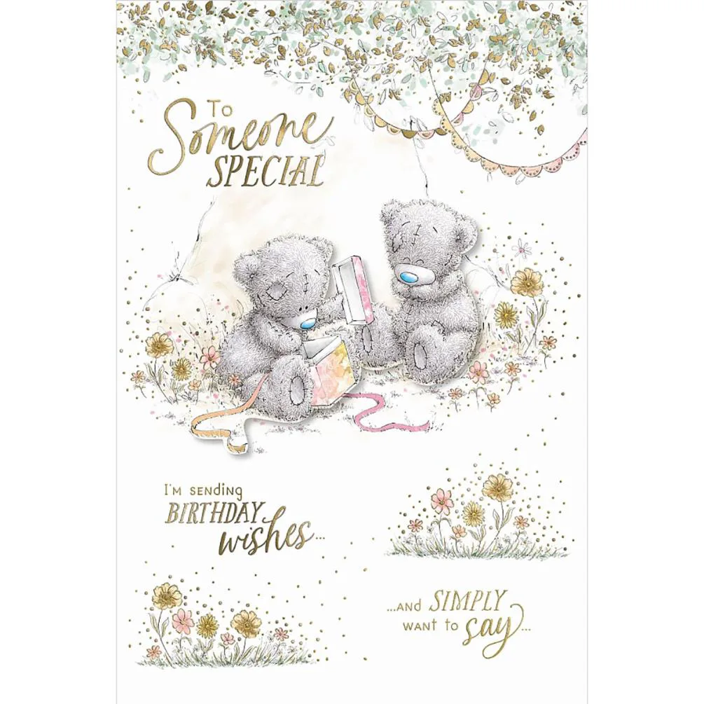 Someone Special Me to You Bear Handmade Birthday Card