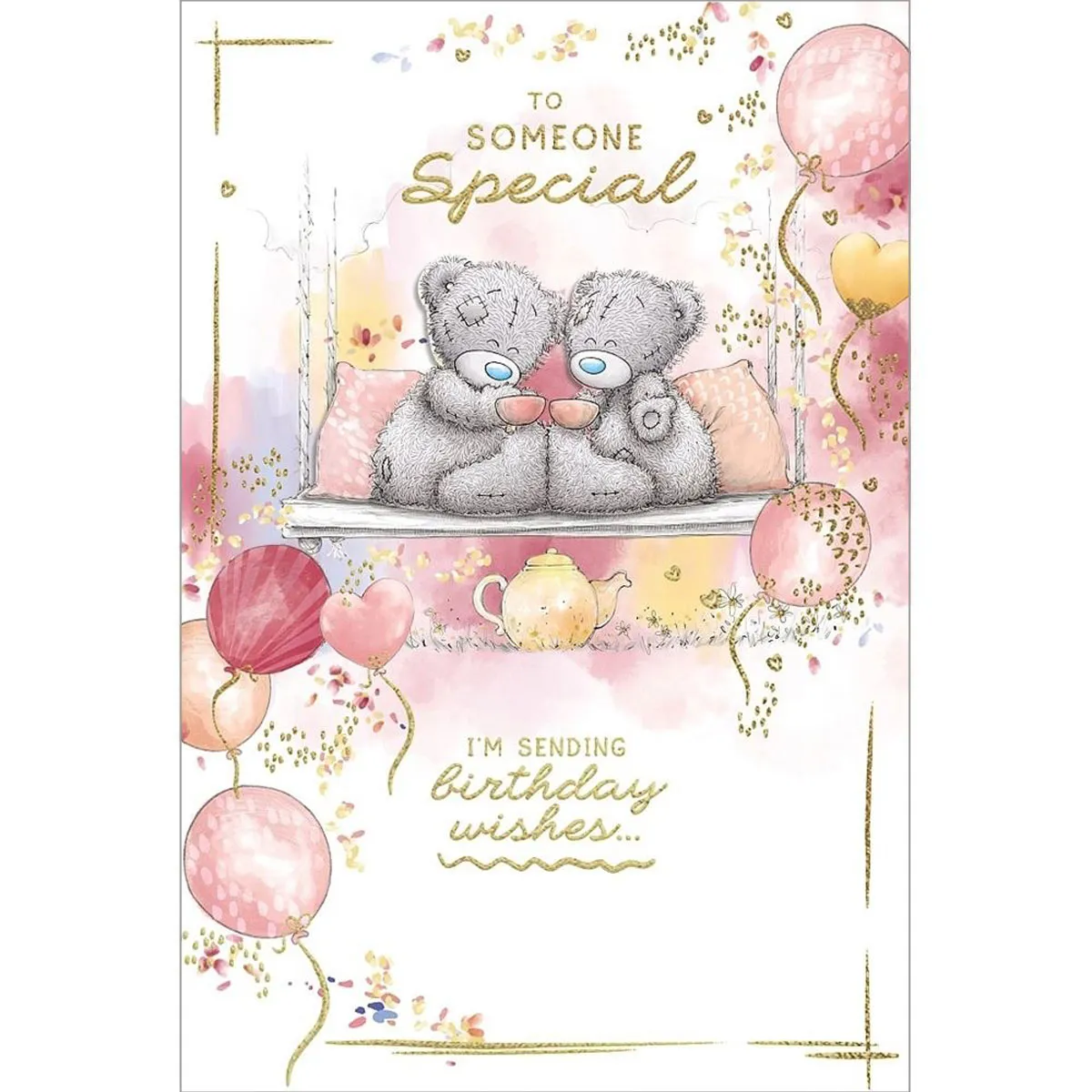 Someone Special Me to You Bear Handmade Birthday Card