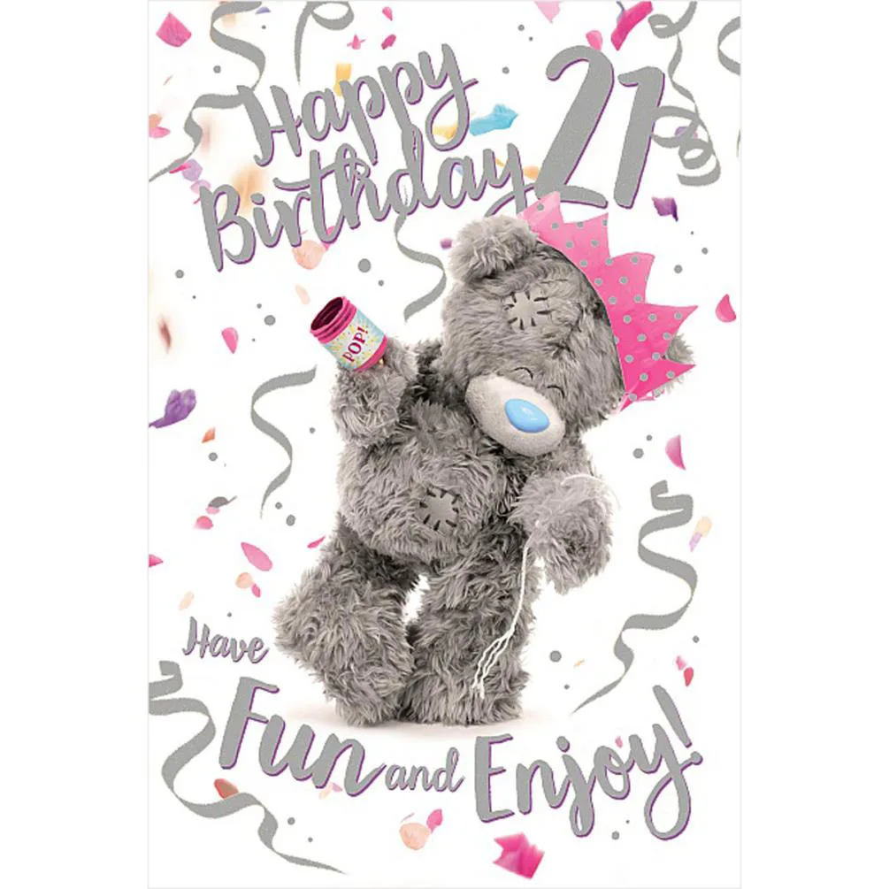 3D Holographic 21st Birthday Me to You Bear Card £2.03