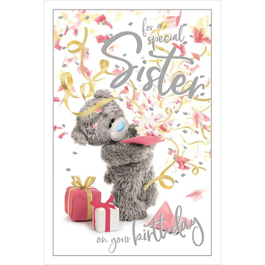 3D Holographic Special Sister Me to You Bear Birthday Card £3.39