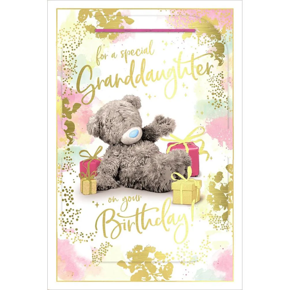 3D Holographic Special Granddaughter Me to You Bear Birthday Card
