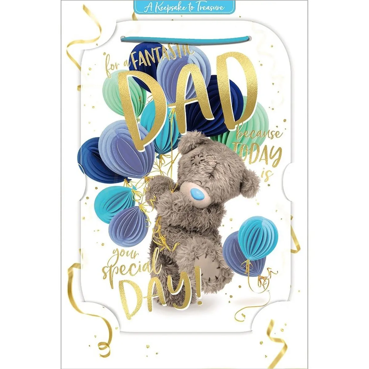 3D Holographic Keepsake Dad Me to You Birthday Card