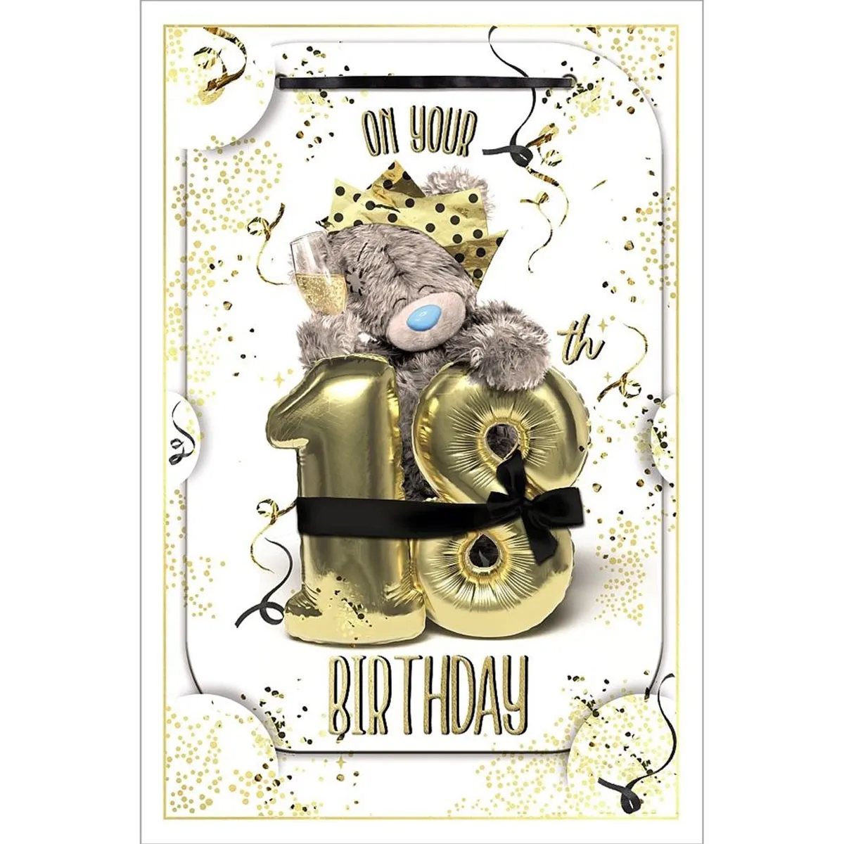 3D Holographic Keepsake 18th Birthday Me to You Bear Card
