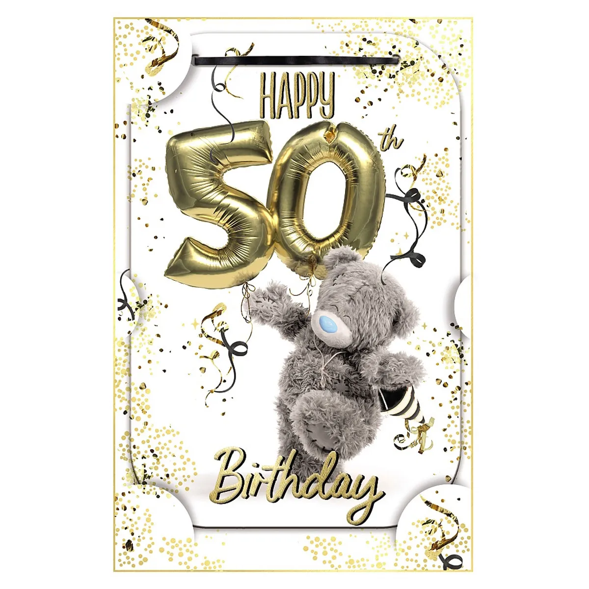 3D Holographic Keepsake 50th Birthday Me to You Bear Card