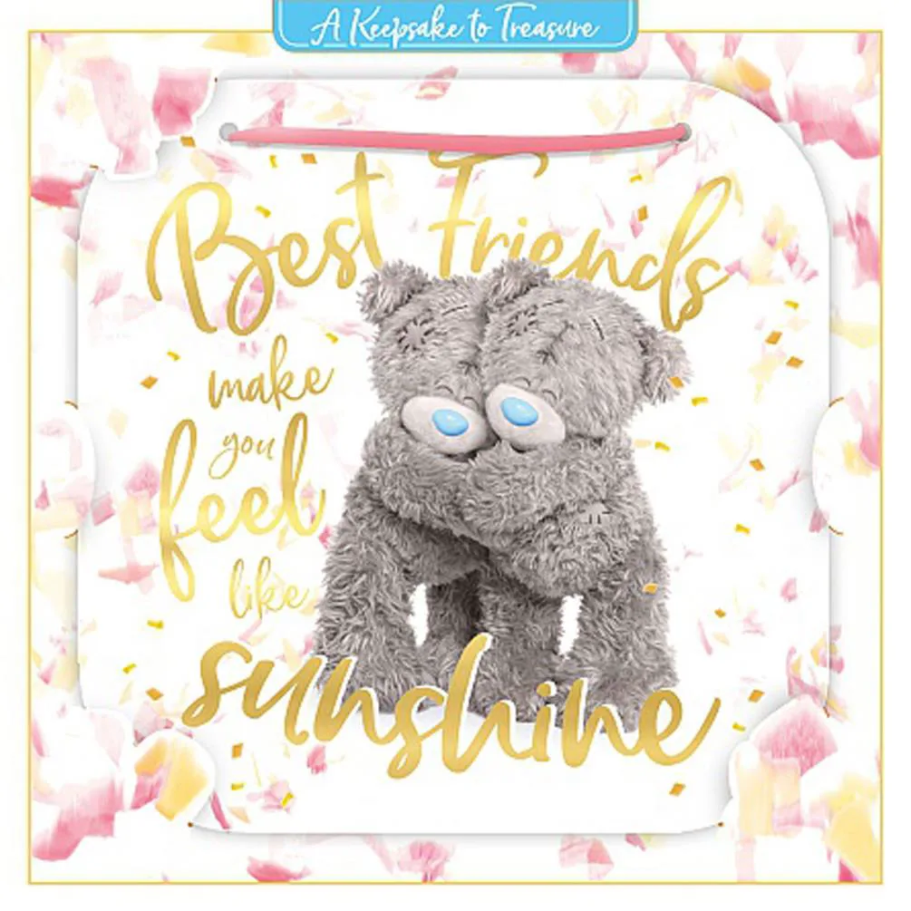 3D Holographic Keepsake Best Friends Me to You Bear Card £2.69