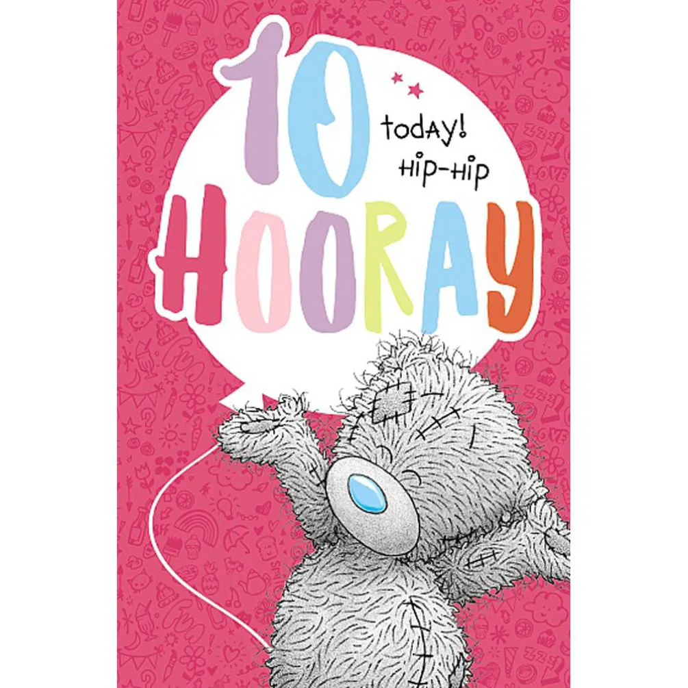 10 Today Hooray Me to You Bear Birthday Card £1.89