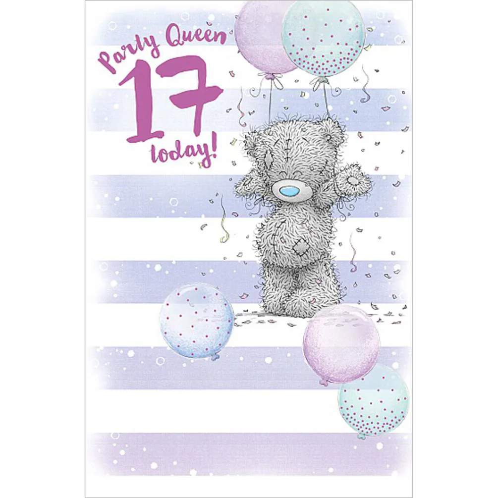 Party Queen 17th Birthday Me to You Bear Card £1.89