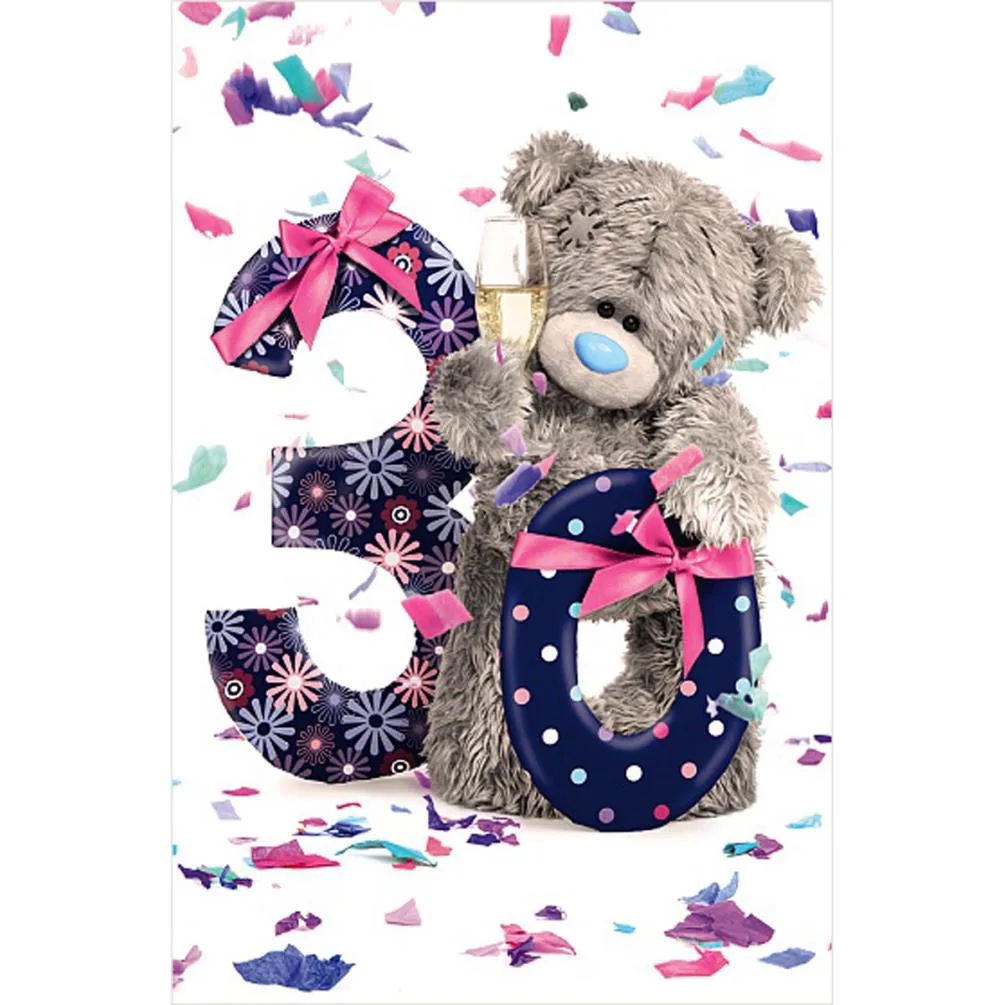 30th Birthday Photo Finish Me to You Bear Birthday Card £2.19
