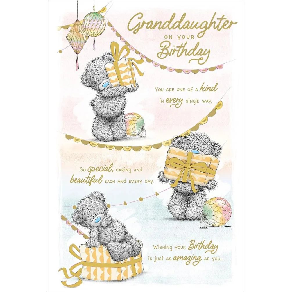 Granddaughter Me to You Bear Birthday Card £3.59