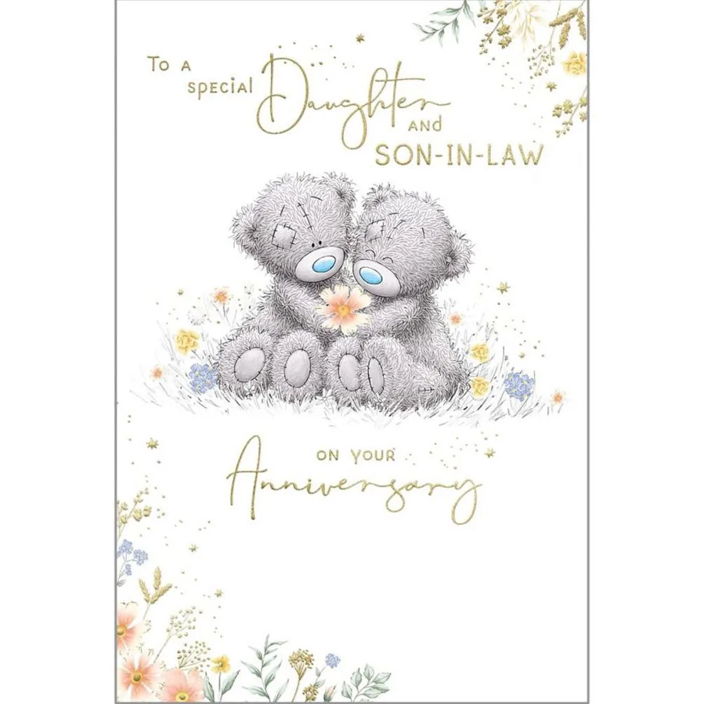 Daughter &amp; Son in Law Me to You Bear Anniversary Card