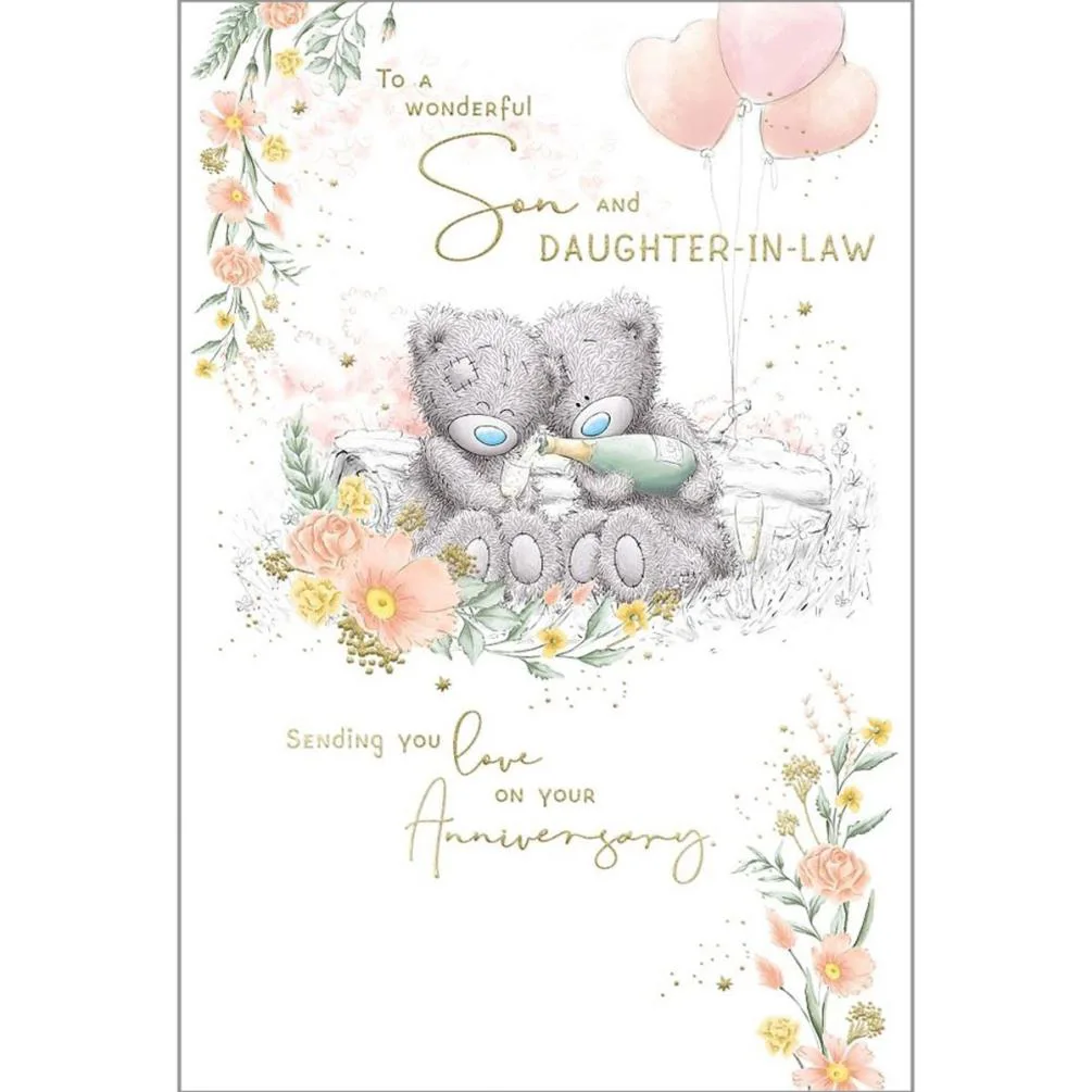 Son &amp; Daughter in Law Me to You Bear Anniversary Card