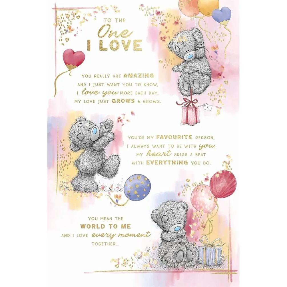 One I Love Verse Me to You Bear Birthday Card