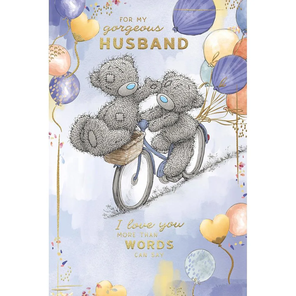 Gorgeous Husband Me to You Bear Birthday Card