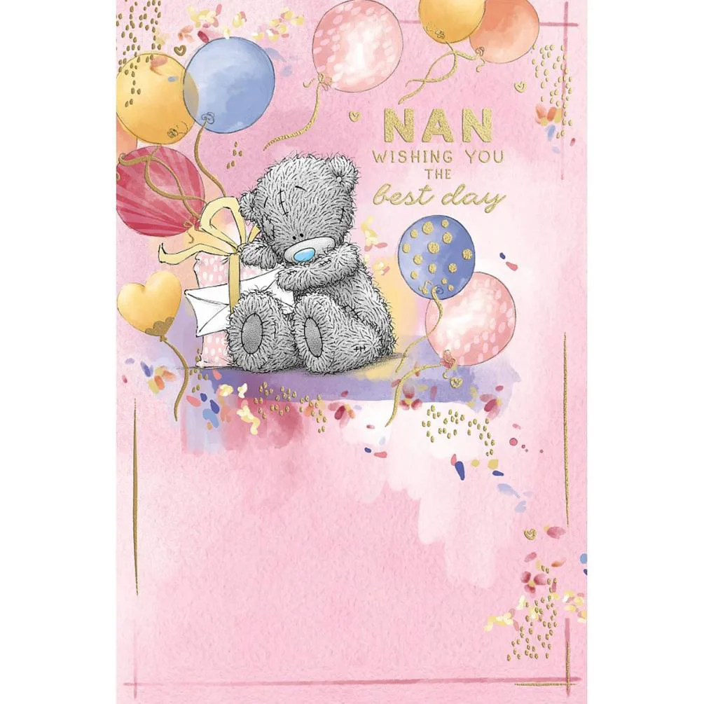 Nan Me to You Bear Birthday Card