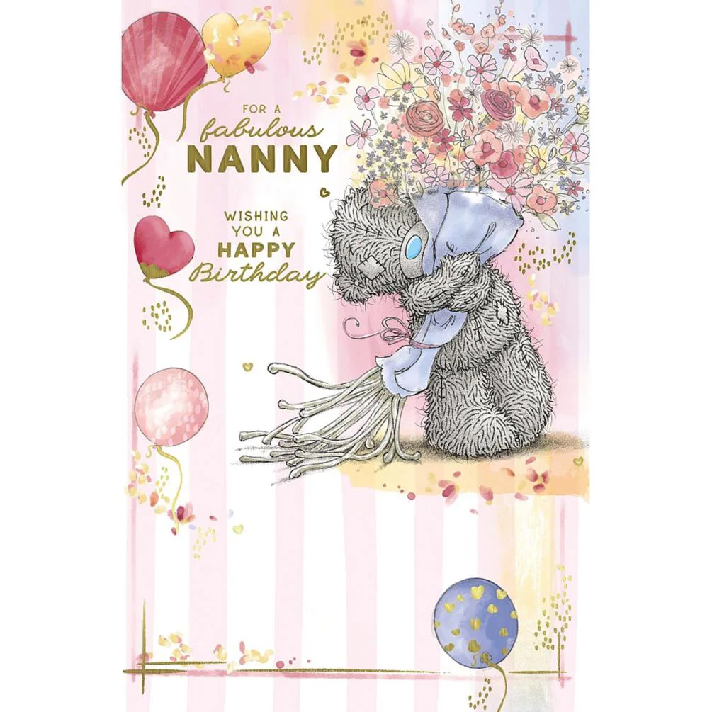 Fabulous Nanny Me to You Bear Birthday Card
