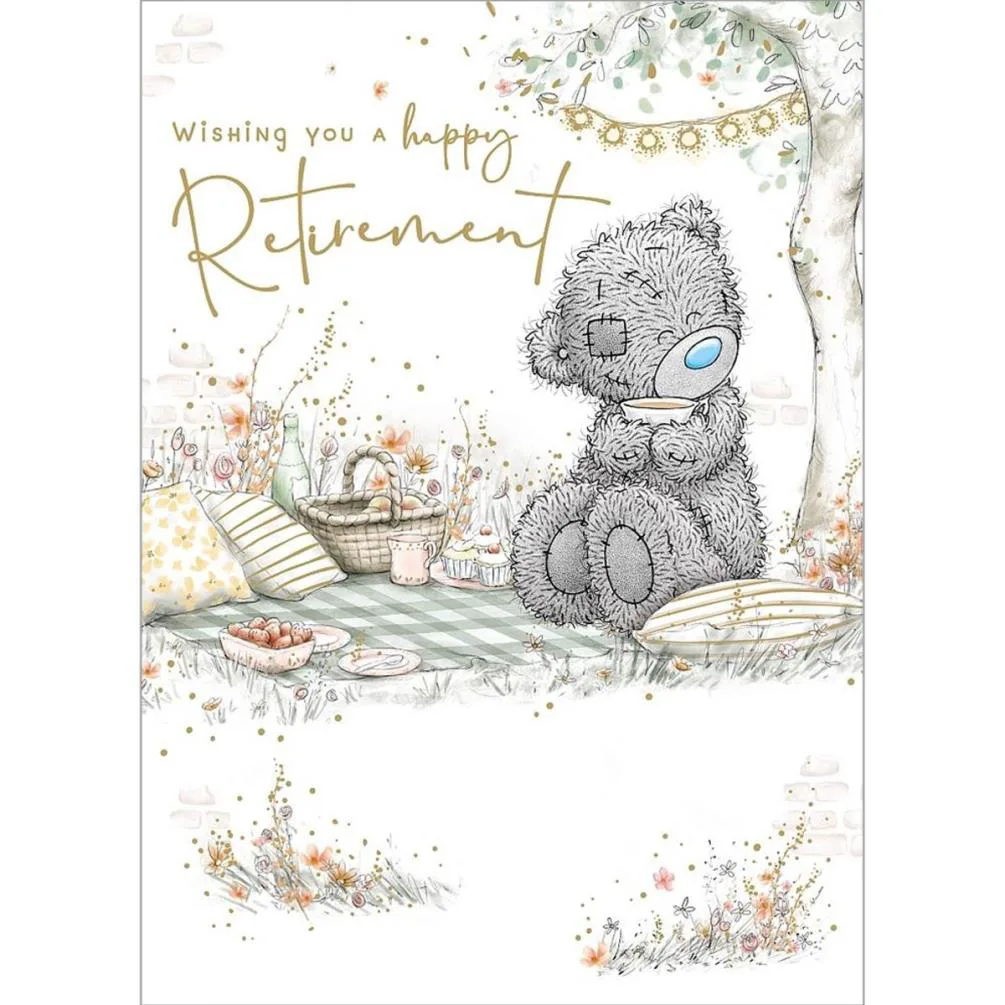 Bear Drinking Tea Me to You Bear Happy Retirement Card