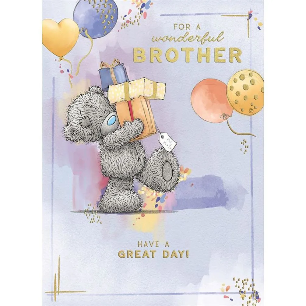 Wonderful Brother Me to You Bear Birthday Card