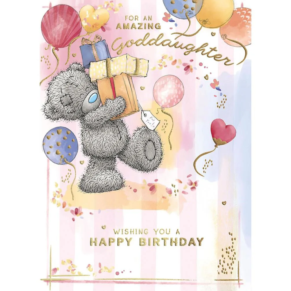 Amazing Goddaughter Me to You Bear Birthday Card