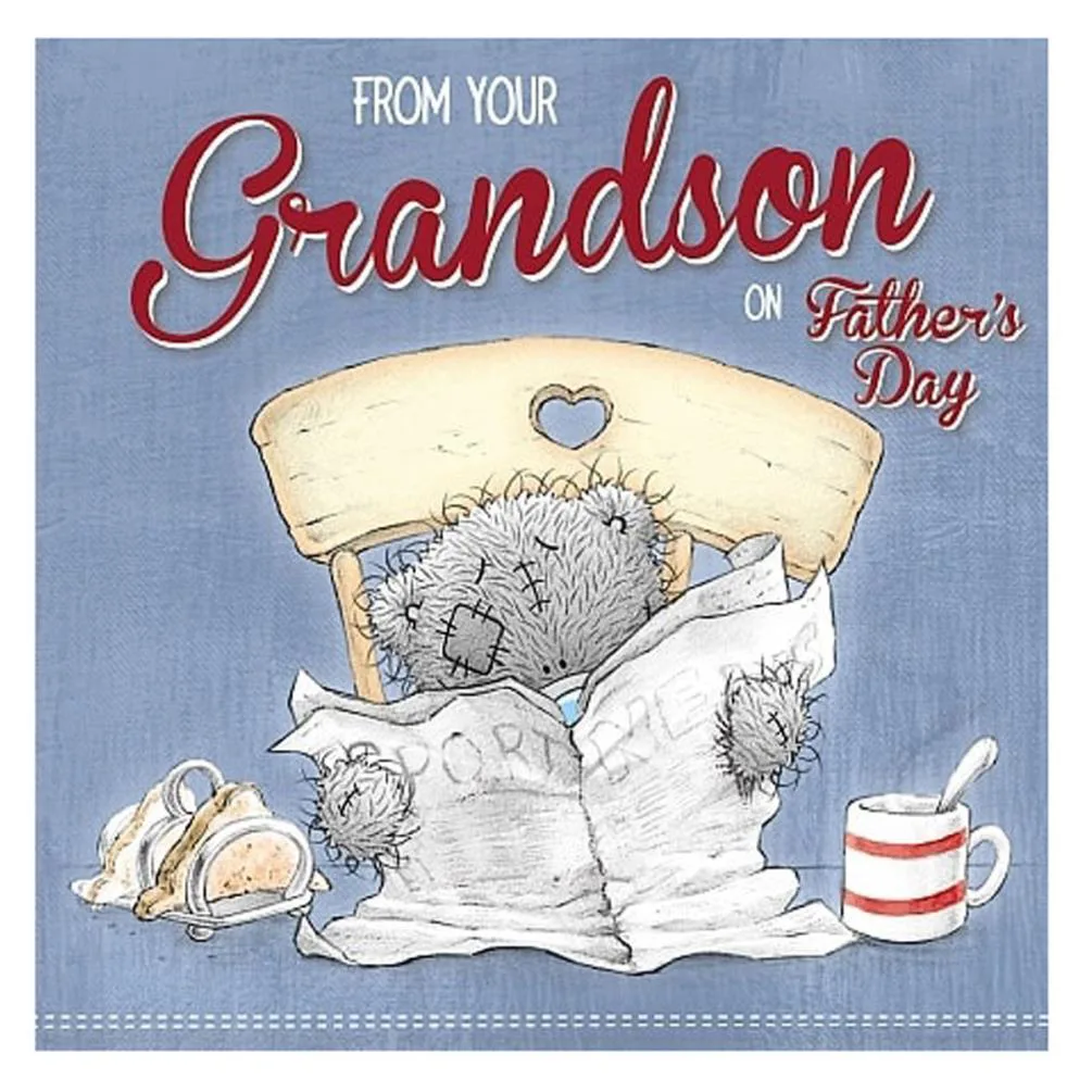 From Your Grandson Me to You Bear Fathers Day Card £2.09