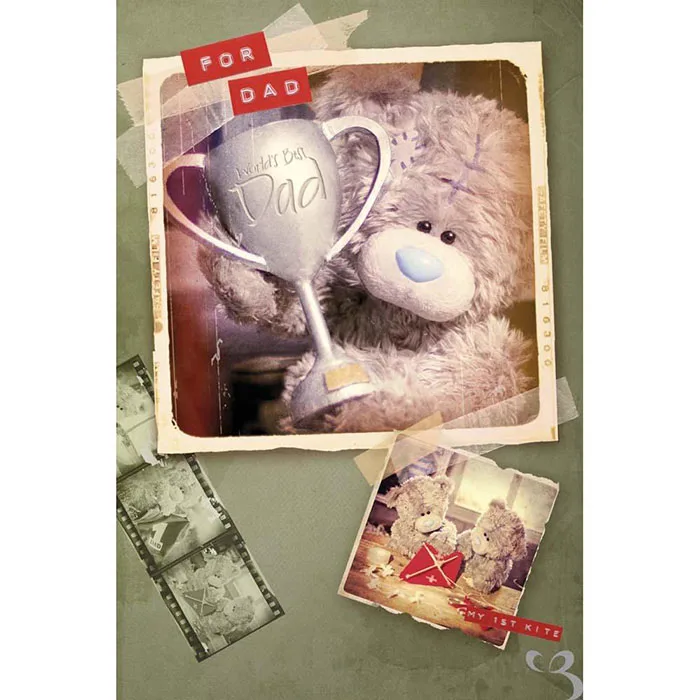 Dad Tatty Holding Trophy Me to You Bear Fathers Day Card £2.49