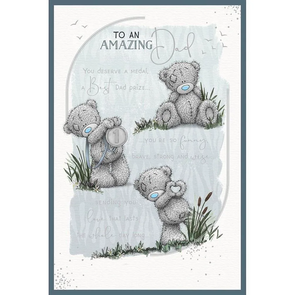 Amazing Dad Verse Me to You Bear Father's Day Card
