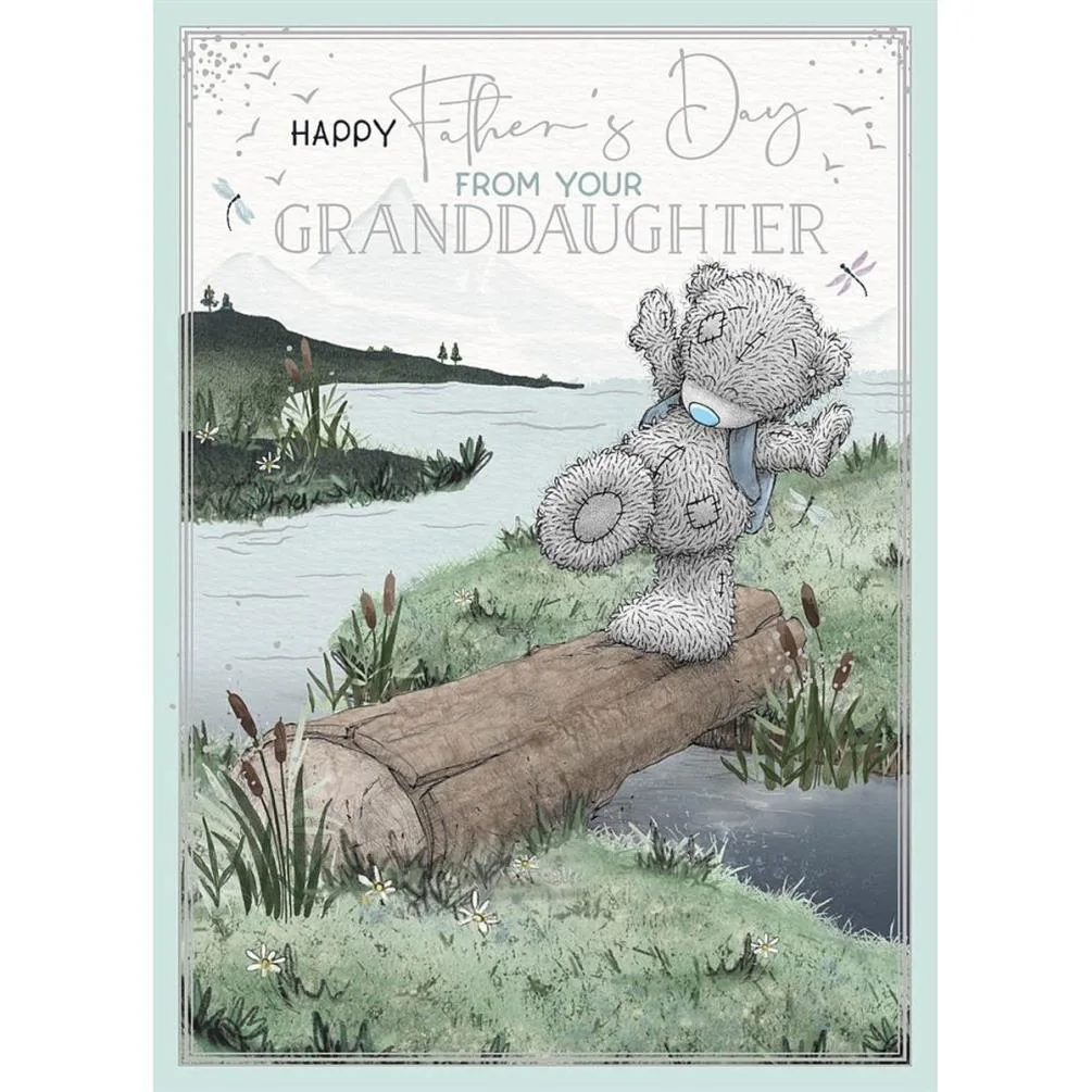 From Your Granddaughter Me to You Bear Father's Day Card