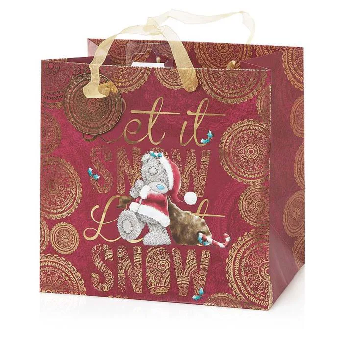 Medium Me to You Bear Let it Snow Christmas Gift Bag £2.50