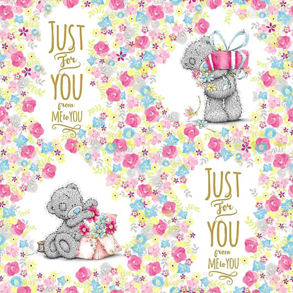 3m Just For You Me to You Bear Roll Wrap £2.50