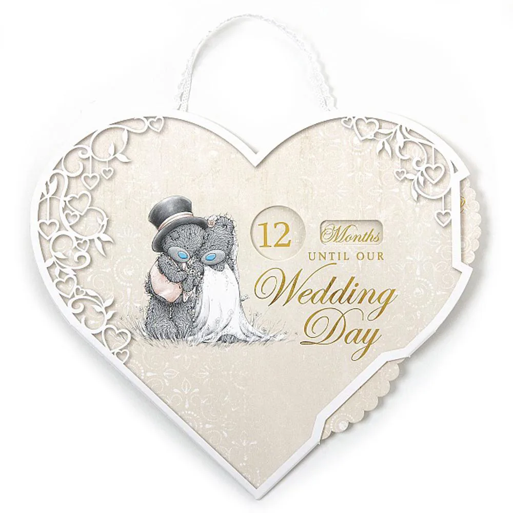 Me to You Bear Wedding Countdown Plaque £3.50