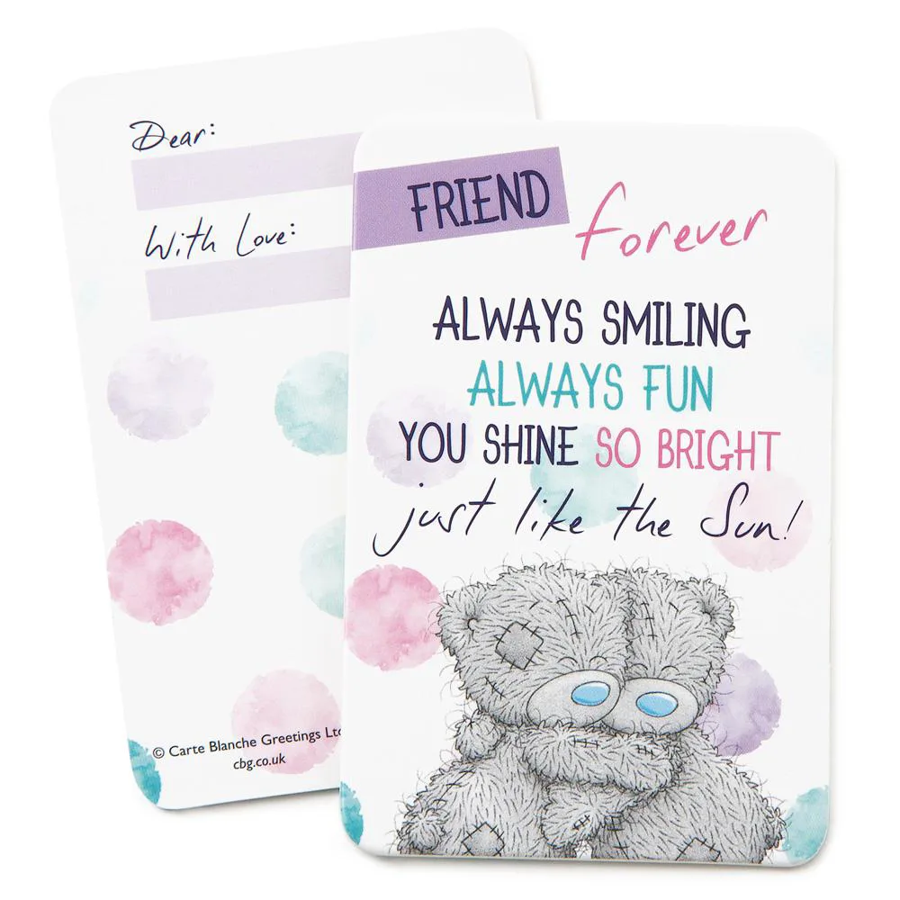 Me to You Bear Message Card Friends Forever 