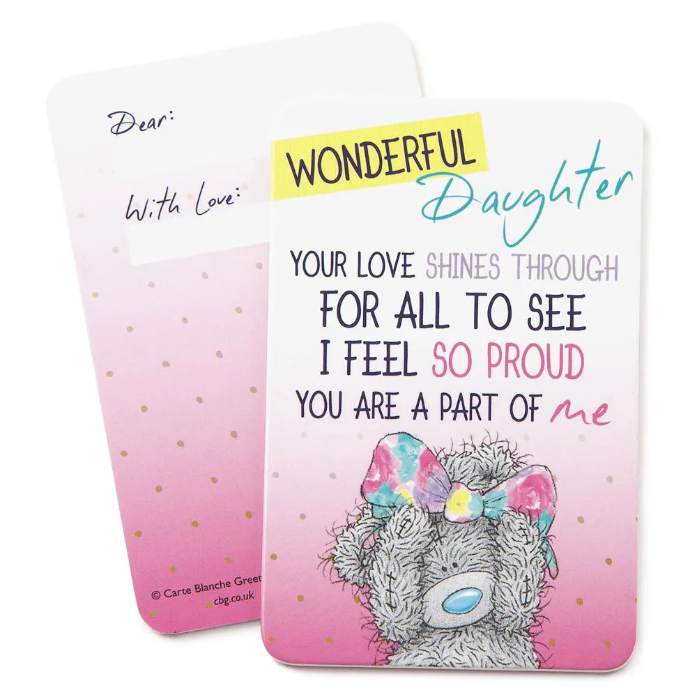 Me to You Bear Message Card Wonderful Daughter 