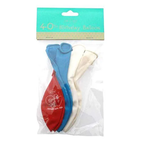 40th Birthday Me to You Bear Balloons Pack of 6 £1.19