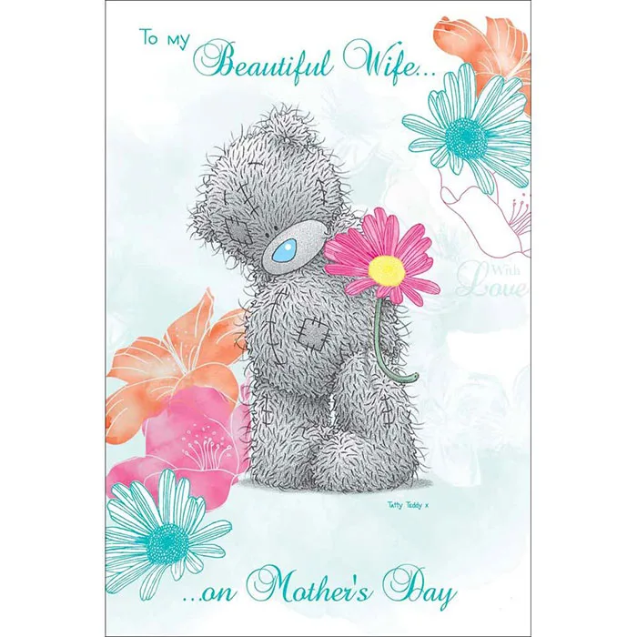 Beautiful Wife on Mothers Day Me to You Bear Card £3.45
