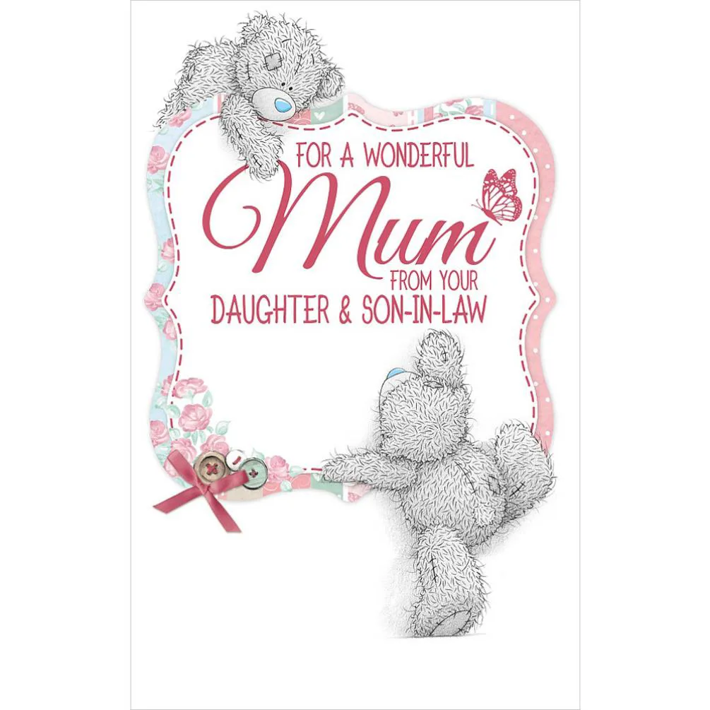 Mum From Daughter &amp; Son In Law Me to You Bear Mothers Day Card