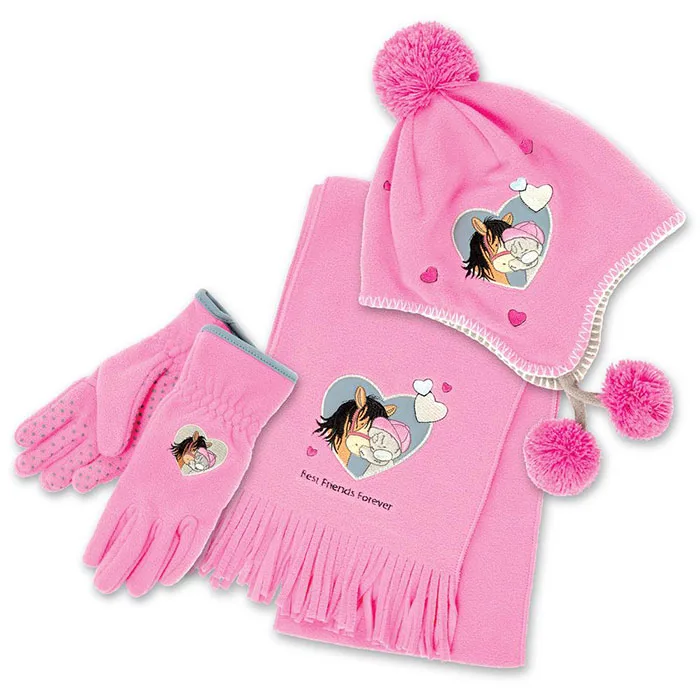 Me to You Bear Fleece Hat, Gloves & Scarf Set Age 8-10