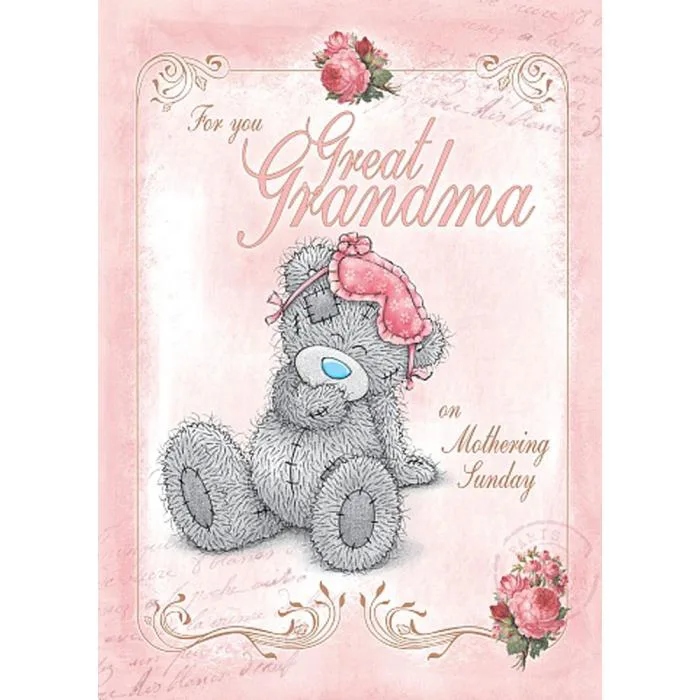 Great Grandma Me to You Bear Mothers Day Card