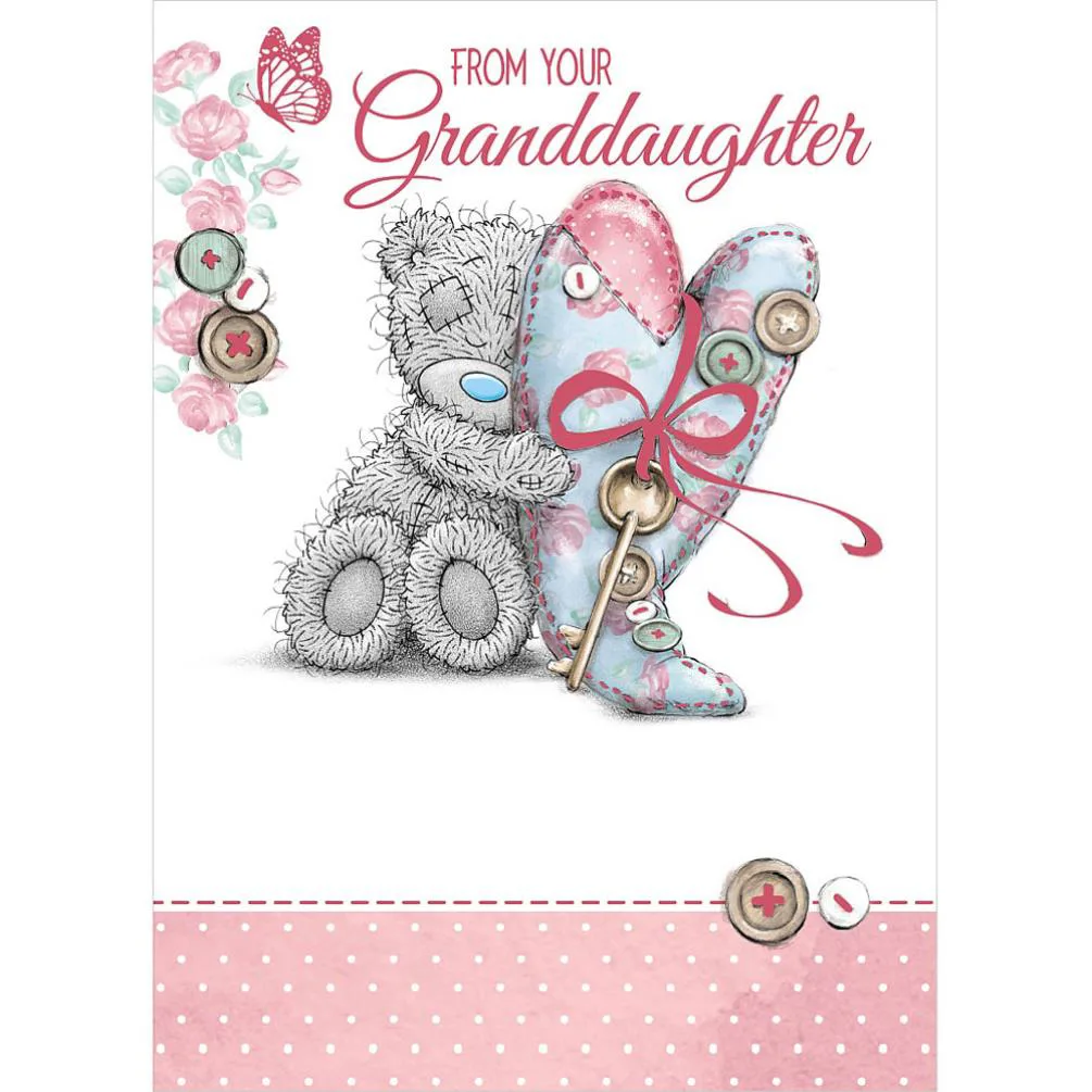 From Your Granddaughter Me to You Bear Mothers Day Card