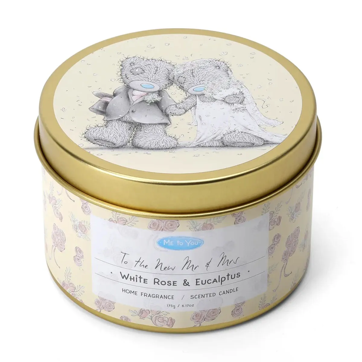 The New Mr & Mrs Me to You Bear Wedding Tin Candle